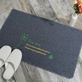 Mats & Rugs, Casual Bath Rugs Polyester Microfiber Plants Rectangle