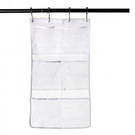 Bathroom Gadgets, 1pc Textile Stainless Steel Boutique Wall Mount Adjustable Hooks Bath Organization