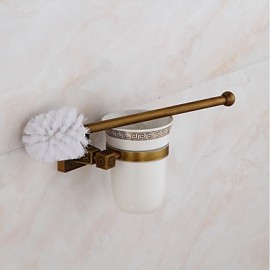 Toilet Brush Holder, 1set Archaistic Brass Bathroom Accessory Set Bathroom