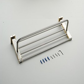 Towel Bars, 1pc High Quality Neoclassical Metal Bathroom Shelf Wall Mounted