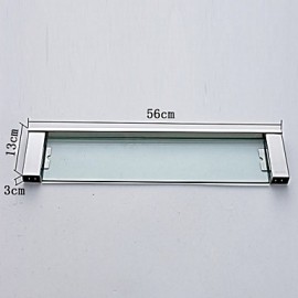 Bathroom Products, 1 pc Contemporary Stainless Steel Glass Bathroom Shelf Bathroom