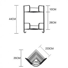 Towel Bars, 1pc High Quality Modern Metal Bathroom Shelf Wall Mounted