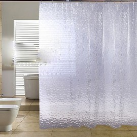 Shower Curtains Modern PEVA Floral Botanical Machine Made