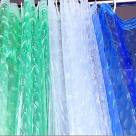 Shower Curtains Modern PEVA Floral Botanical Machine Made