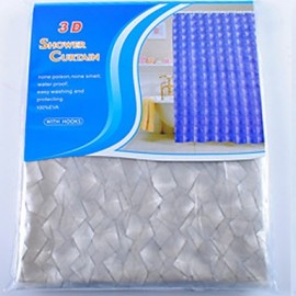 Shower Curtains Modern PEVA Floral Botanical Machine Made