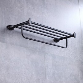 Towel Bars, 1pc High Quality Modern Contemporary Metal Bathroom Shelf Wall Mounted