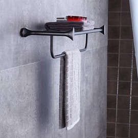 Towel Bars, 1pc High Quality Modern Contemporary Metal Bathroom Shelf Wall Mounted