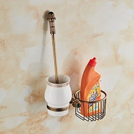 Toilet Brush Holder, 1 pc Neoclassical Brass Toilet Brushes & Holders Bathroom