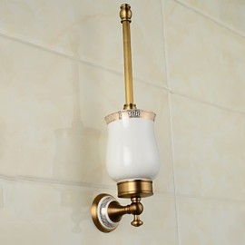 Toilet Brush Holder, 1 pc Neoclassical Brass Toilet Brushes & Holders Bathroom