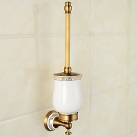 Toilet Brush Holder, 1 pc Neoclassical Brass Toilet Brushes & Holders Bathroom