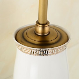 Toilet Brush Holder, 1 pc Neoclassical Brass Toilet Brushes & Holders Bathroom