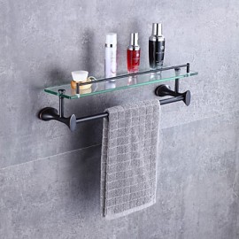 Towel Bars, 1pc High Quality Modern Contemporary Metal Bathroom Shelf Wall Mounted