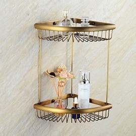 Towel Bars, 1 pc Antique Brass Bathroom Shelf Bathroom