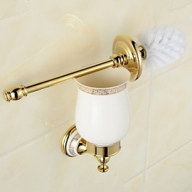 Toilet Brush Holder, 1 pc Neoclassical Brass Toilet Brushes & Holders Bathroom