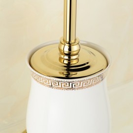 Toilet Brush Holder, 1 pc Neoclassical Brass Toilet Brushes & Holders Bathroom