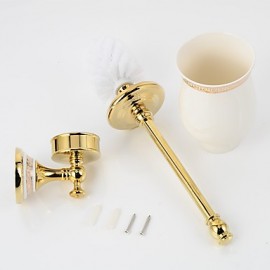 Toilet Brush Holder, 1 pc Neoclassical Brass Toilet Brushes & Holders Bathroom