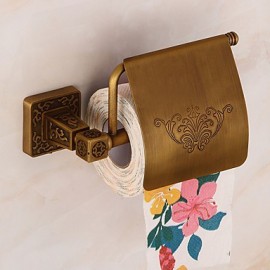 Toilet Paper Holders, 1 pc Neoclassical Brass Facial Tissue Holders Bathroom