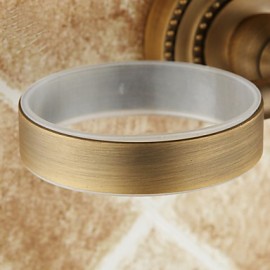 Bathroom Products, 1 pc Antique Brass Ceramic Toothbrush Holder Bathroom