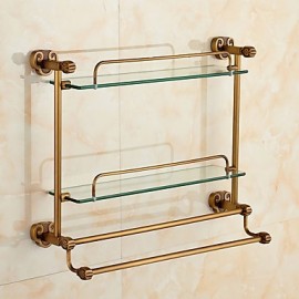 Bathroom Gadgets, 1 pc Contemporary Brass Bathroom Shelf Bathroom