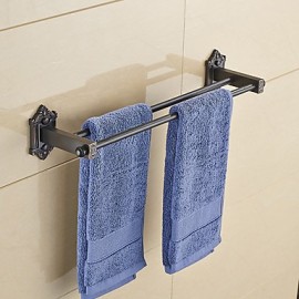 Towel Bars, 1 pc Neoclassical Zinc Alloy Towel Bar Bathroom