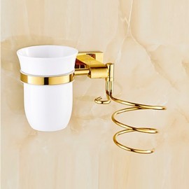 Bathroom Gadgets, 1 pc Contemporary Brass Zinc Alloy Bathroom Shelf Bathroom
