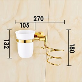 Bathroom Gadgets, 1 pc Contemporary Brass Zinc Alloy Bathroom Shelf Bathroom