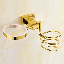 Bathroom Gadgets, 1 pc Contemporary Brass Zinc Alloy Bathroom Shelf Bathroom