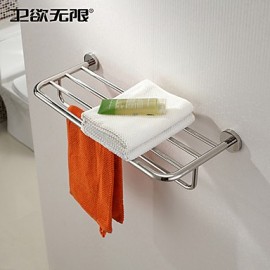 Towel Bars, 1pc High Quality Contemporary Stainless Steel Bathroom Shelf