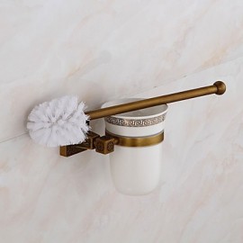Toilet Brush Holder, 1 pc Neoclassical Brass Toilet Brushes & Holders Bathroom