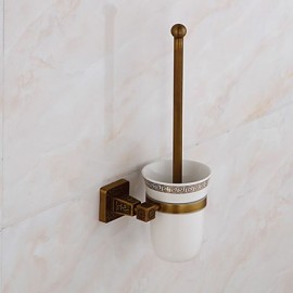 Toilet Brush Holder, 1 pc Neoclassical Brass Toilet Brushes & Holders Bathroom