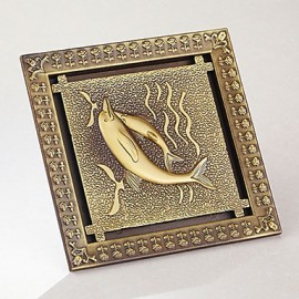 Drains, Removable Antique Brass Drain Bathroom Floor Mounted