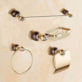 Bathroom Accessory Set, 1set Contemporary Brass Bathroom Accessory Set Bathroom