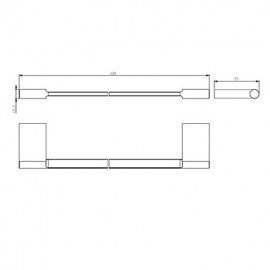 Towel Bars, 1pc High Quality Contemporary Zinc Alloy Towel Bar