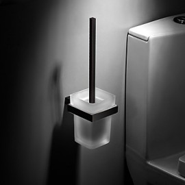 Toilet Brush Holder, 1pc High Quality Modern Metal Toilet Brush Holder Wall Mounted