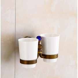 Toothbrush Holder, 1pc High Quality Antique Brass Toothbrush Holder Wall Mounted