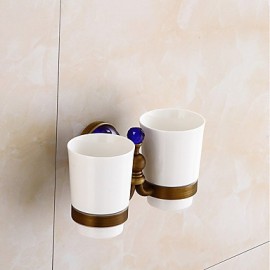 Toothbrush Holder, 1pc High Quality Antique Brass Toothbrush Holder Wall Mounted