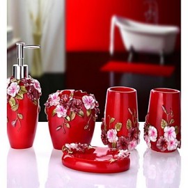 Bathroom Accessory Set, 1set Traditional Resin Bathroom Accessory Set Bathroom