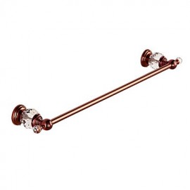 Towel Bars, 1 pc Crystal Modern Contemporary Brass Towel Bar Bathroom