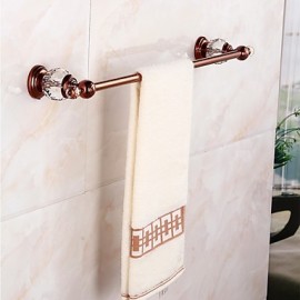 Towel Bars, 1 pc Crystal Modern Contemporary Brass Towel Bar Bathroom