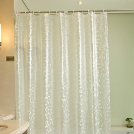 Shower Curtains Modern PEVA Stripe Machine Made