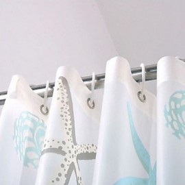 Shower Curtains Modern PEVA Novelty Machine Made