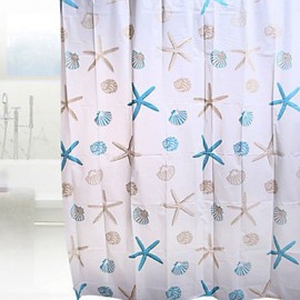 Shower Curtains Modern PEVA Novelty Machine Made
