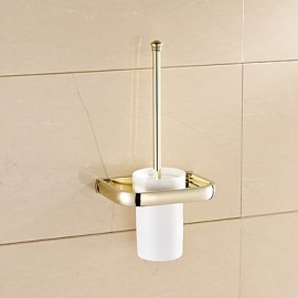 Toilet Brush Holder, 1 pc Modern Contemporary Brass Toilet Brushes & Holders Bathroom