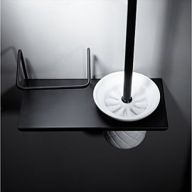 Toilet Brush Holder, 1pc High Quality Modern Metal Toilet Brush Holder Wall Mounted