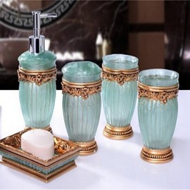 Bathroom Accessory Set, 1set Contemporary Resin Bathroom Accessory Set Bathroom