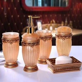 Bathroom Accessory Set, 1set Contemporary Resin Bathroom Accessory Set Bathroom