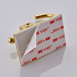 Robe Hooks, Self-adhesive Robe Hook with 3M Back Sticker Red-bronze Hooks 6pcs set YG6PC-3