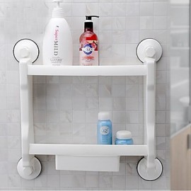 Bathroom Products, 1pc High Quality Contemporary Plastic Bathroom Shelf Wall Mounted
