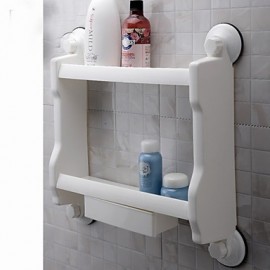 Bathroom Products, 1pc High Quality Contemporary Plastic Bathroom Shelf Wall Mounted