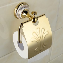 Toilet Paper Holders, 1 pc Neoclassical Brass Toilet Paper Holders Bathroom